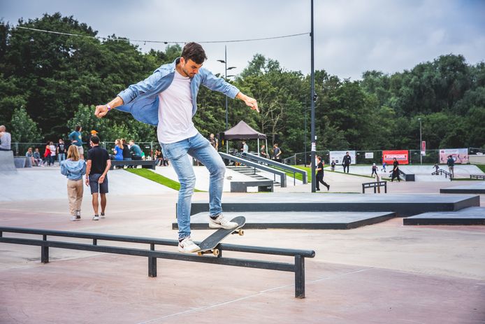 Het skatepark aan de Blaarmeersen.