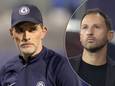 Thomas Tuchel (l) en Domenico Tedesco.