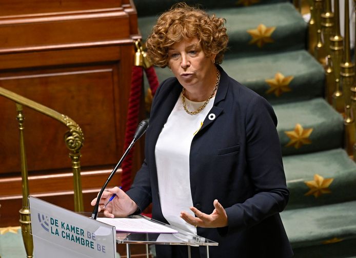Minister voor Telecom Petra De Sutter (Groen).