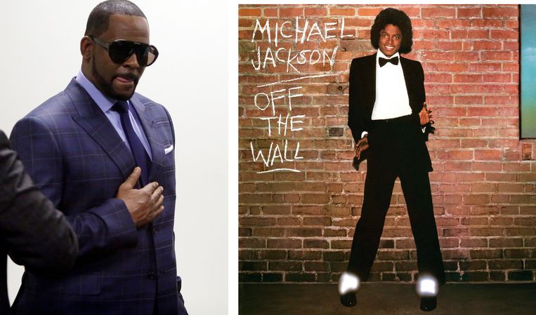 R. Kelly en Michael Jackson Beeld AFP