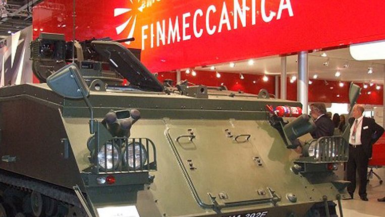 Een tank van Finmeccanica. Beeld  