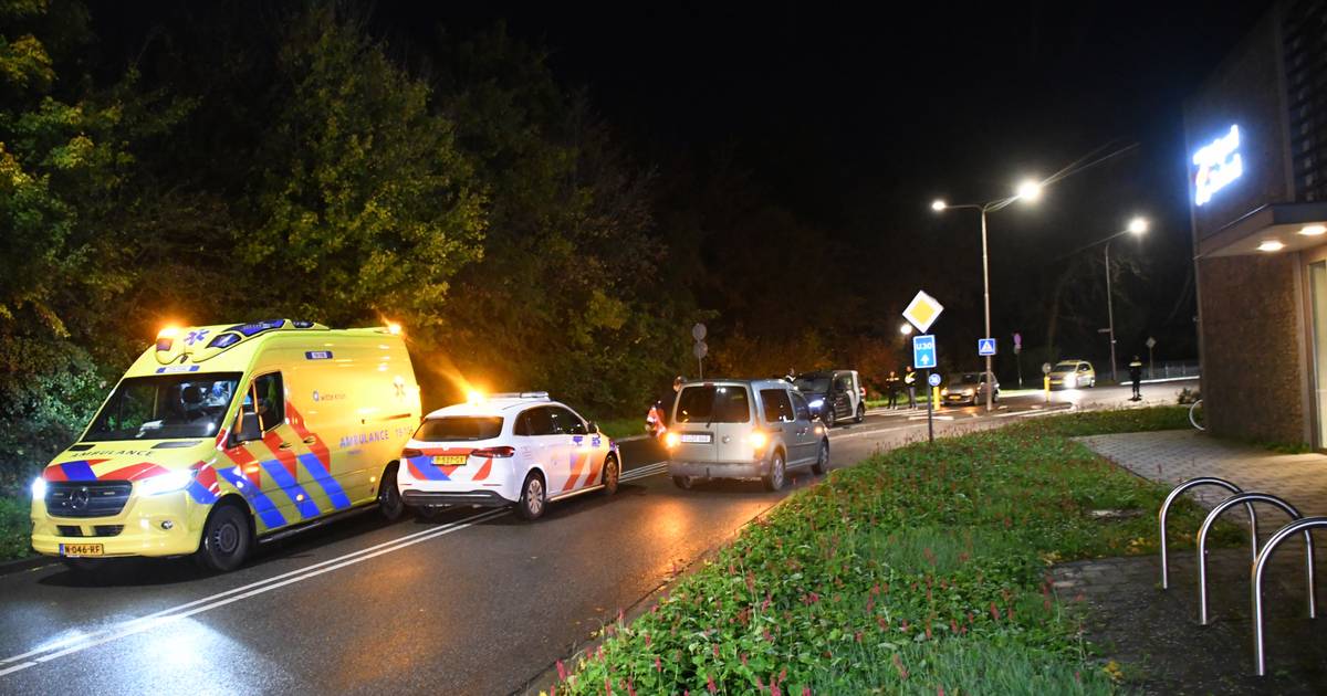 Man gewond bij aanrijding in Middelburg.