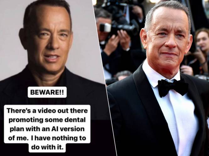 Acteur Tom Hanks waarschuwt fans voor video met artificiële intelligentie: “Dit ben ik niet!”