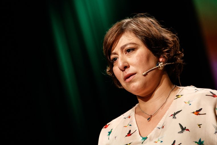 Huidig Groen-voorzitter Meyrem Almaci. Beeld BELGA
