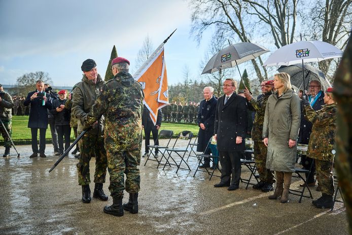 Veitshochheim, 30 maart 2023 - 
Integratieceremonie 13e lichte brigade in de 10e Duitse Pantserdivisie