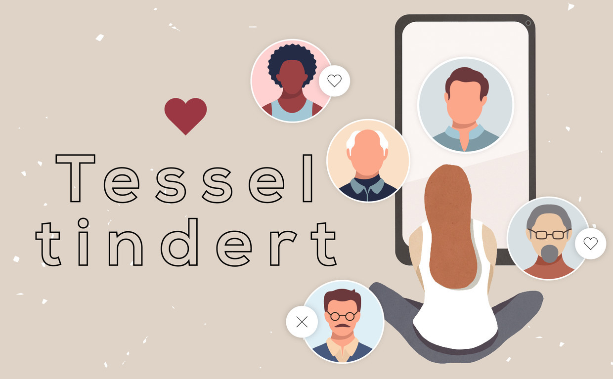 Tessel tindert: “Hoe vaak heb ik niet gefantaseerd over één nacht met Pieter?”  Beeld Libelle