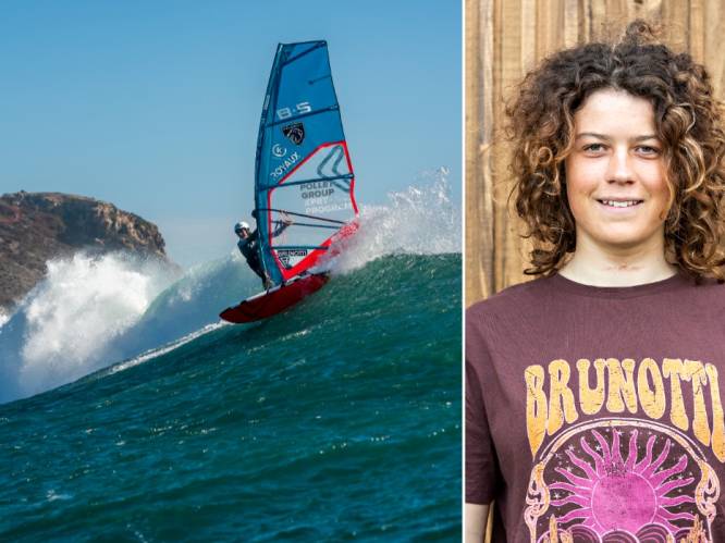 Surfwonder Sol (14) is de jongste ooit op WK-podium bij de volwassenen: “Golven van ruim vier meter bedwongen”