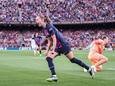 Caroline Graham Hansen was in de halve finales de uitblinkster bij Barcelona. De Noorse rechtsbuiten scoorde in beide wedstrijden tegen Chelsea.