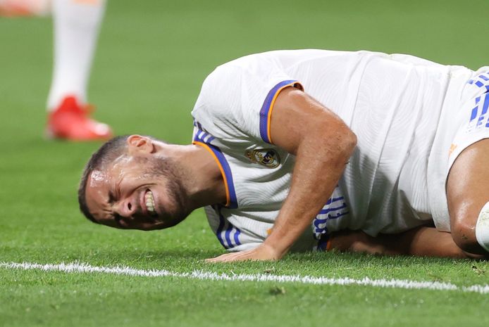 Hazard kreeg bij Real al veel af te rekenen met blessureleed.