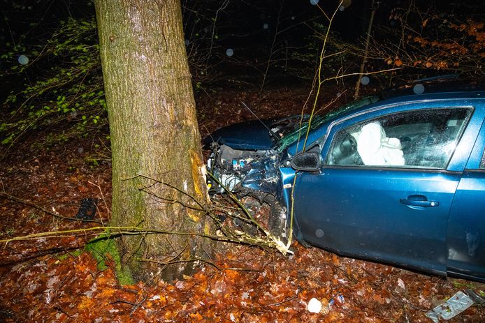 Een automobilist is zondagavond gewond geraakt bij een eenzijdig ongeval op de Soerelseweg bij Epe.