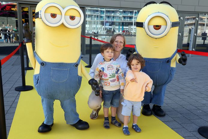 Stijn from 'Blind Married' enjoyed a great film together with sons Victor and Théodore.  Without Nuria, she unfortunately had to work.