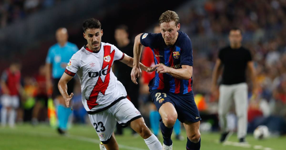 Il Barcellona inizia la stagione con il subentrato Frenkie de Jong in minore con un pareggio contro il Rayo |  calcio straniero