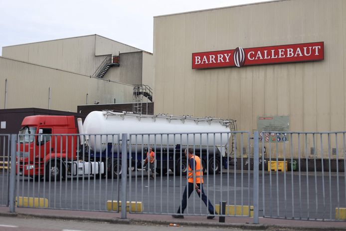 Een fabriek van Barry Callebaut in Wieze, Oost-Vlaanderen.