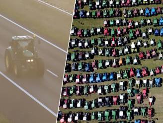 Dronebeelden tonen hoe tractors snelweg blokkeren tijdens grootste boerenbetoging ooit in Nederland