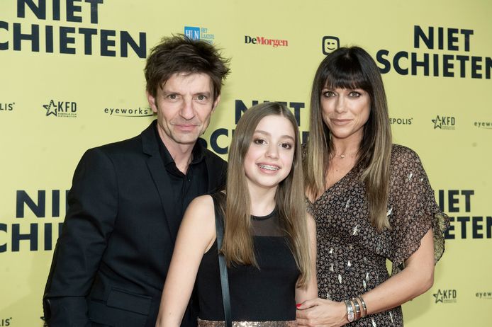 Zita en haar ouders: Koen Wauters en Valerie De Booser.