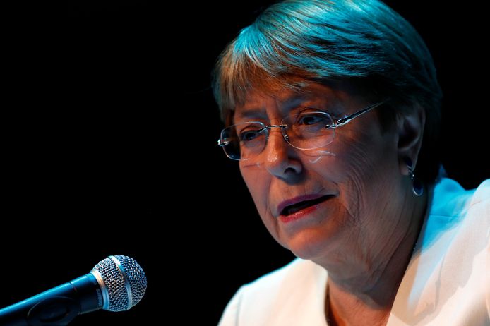 Michelle Bachelet, de Hoge Commissaris van de VN voor de mensenrechten.