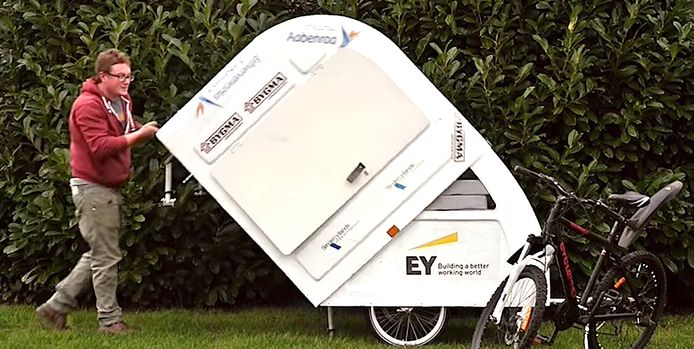 Quagga Facet vat U wilt met deze caravan het fietspad op, mag dat? | Auto | AD.nl