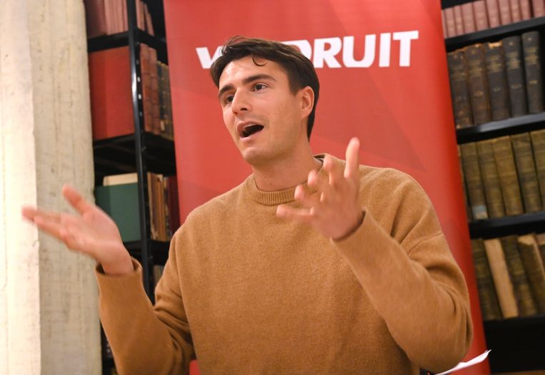 Vooruit-voorzitter Conner Rousseau. Beeld Photo News