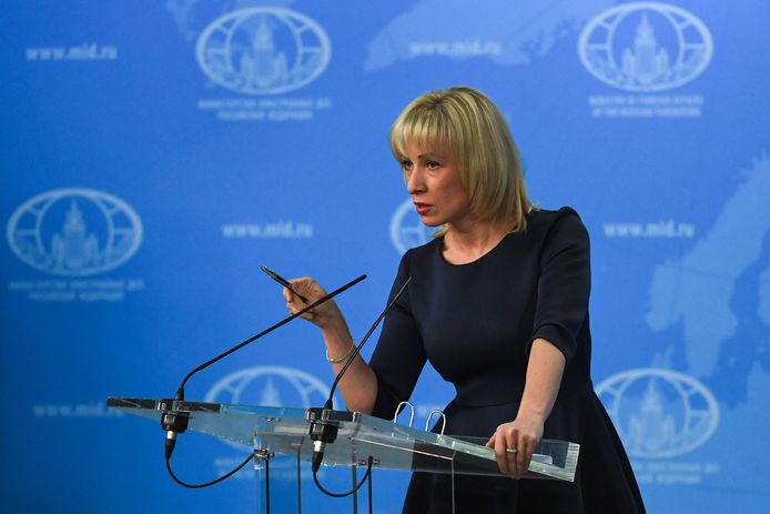 Maria Zakharova, woordvoerster van het Russische ministerie van Buitenlandse Zaken, roept op tot kalmte in het conflict rond Syrië.