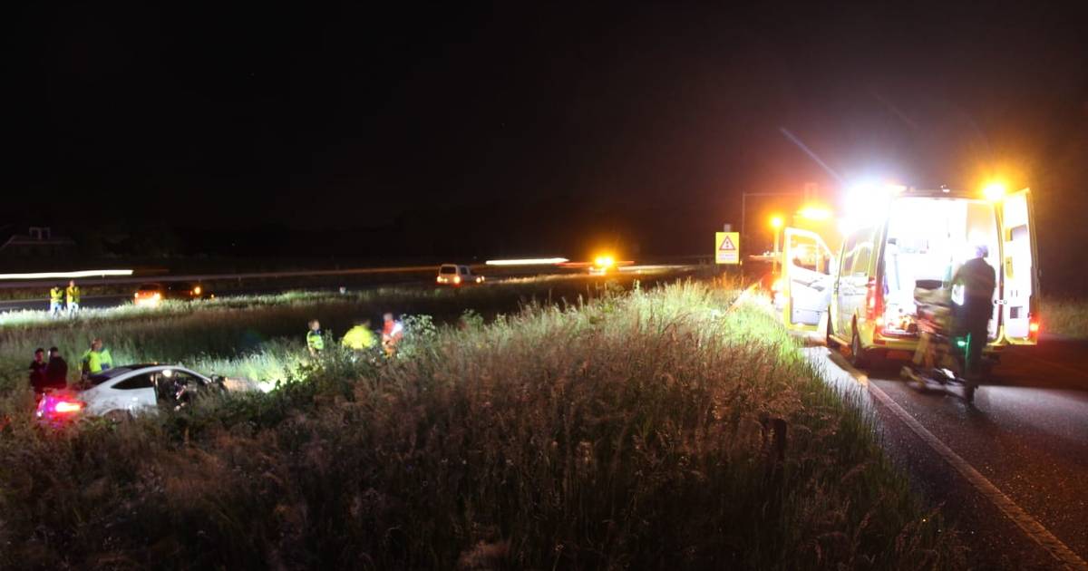 Gewonde bij ongeval op A1 bij Holten.