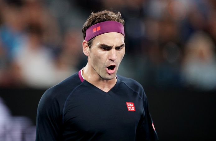 Federer op de Australian Open van vorig jaar, zijn laatste wedstrijd tot nu toe.