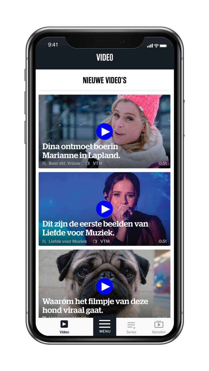 Video heeft voortaan een compleet eigen wereld in de nieuwe HLN-app