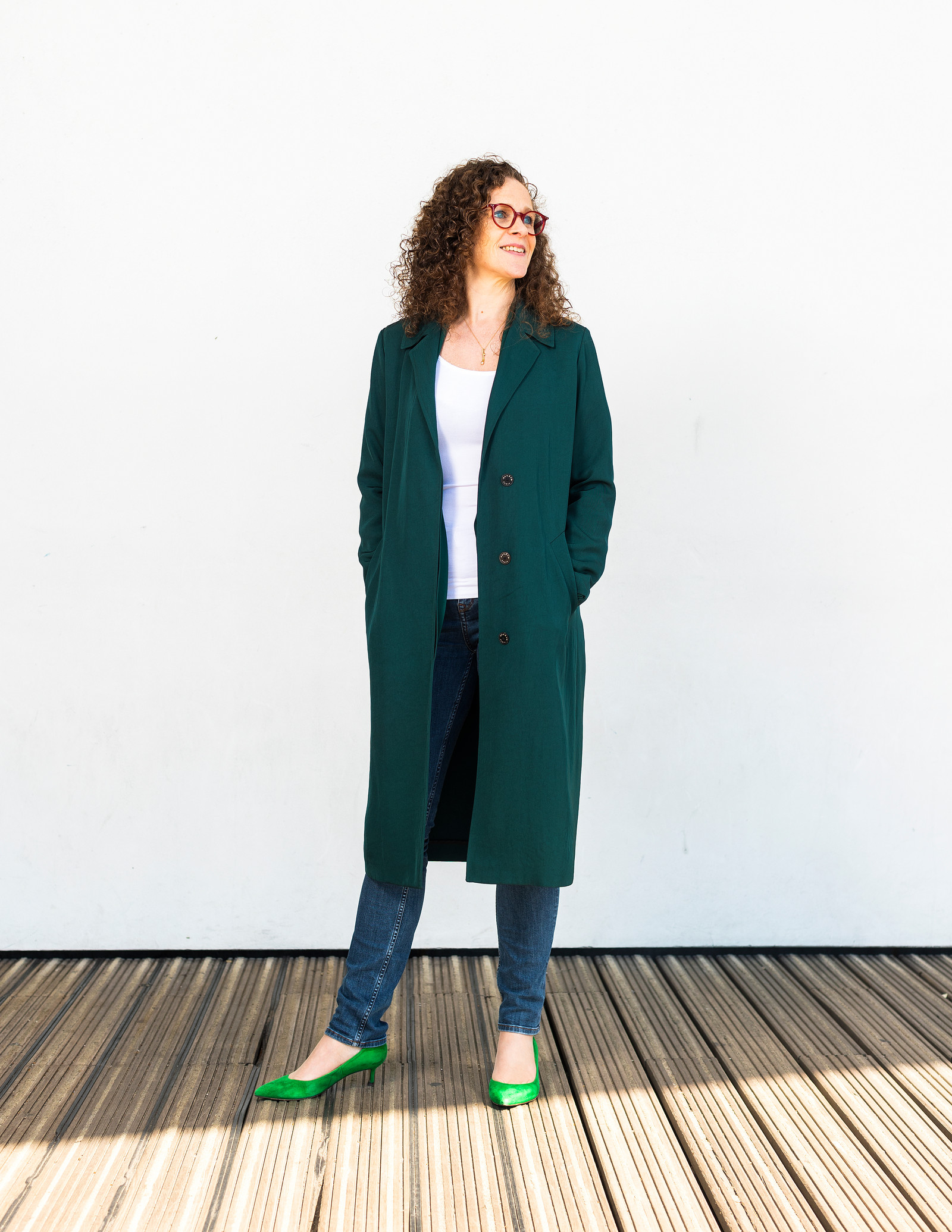 Mint velvet green hot sale chuck on coat