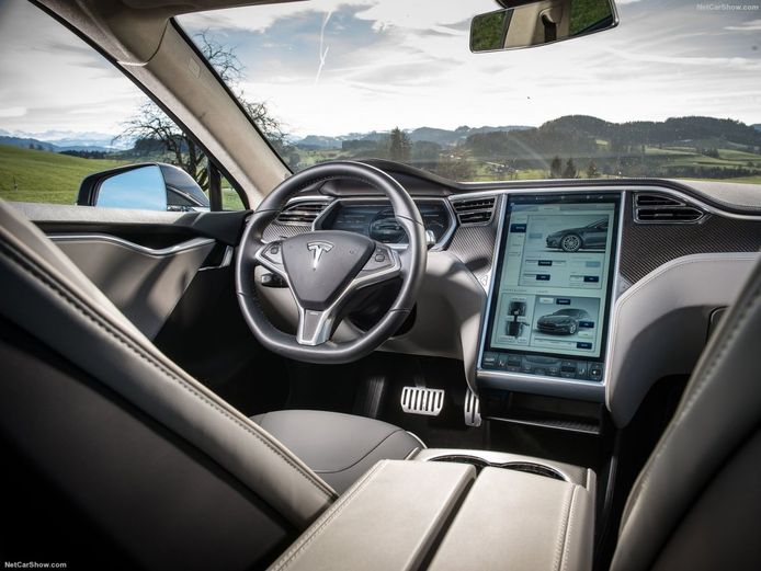 Tesla Model S interieur.