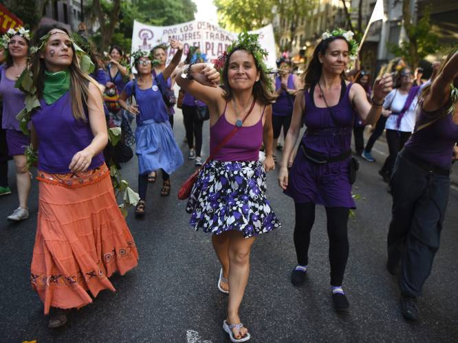 Argentijnen op straat tegen geweld op vrouwen