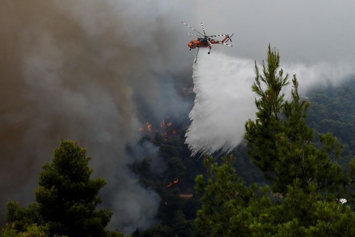 Incendi boschivi in ​​Grecia.