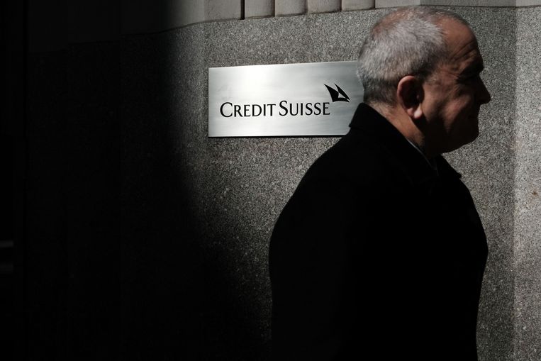 Woensdag bij Credit Suisse in New York. Beeld Getty Images via AFP