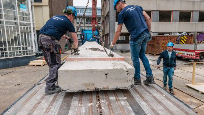 Oud-provinciehuis wordt ‘donorpand’: betonnen platen dienen straks als vloer nieuwe sporthal