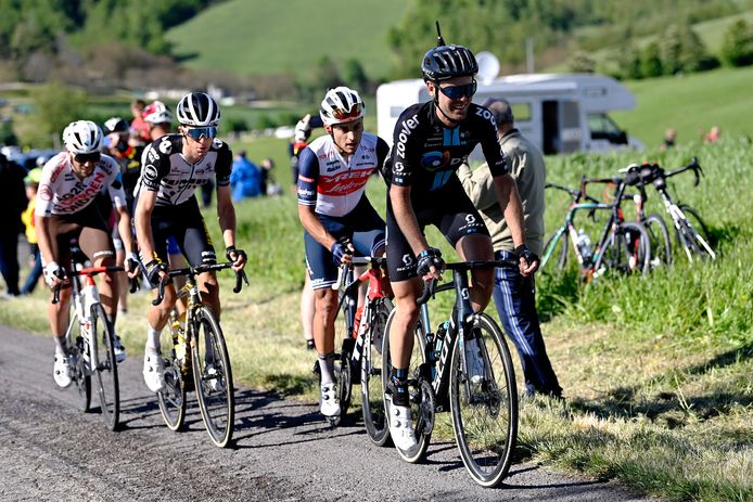 Bennett, Brambilla, Hamilton en Vendrame gaven elkaar bergop weinig toe.