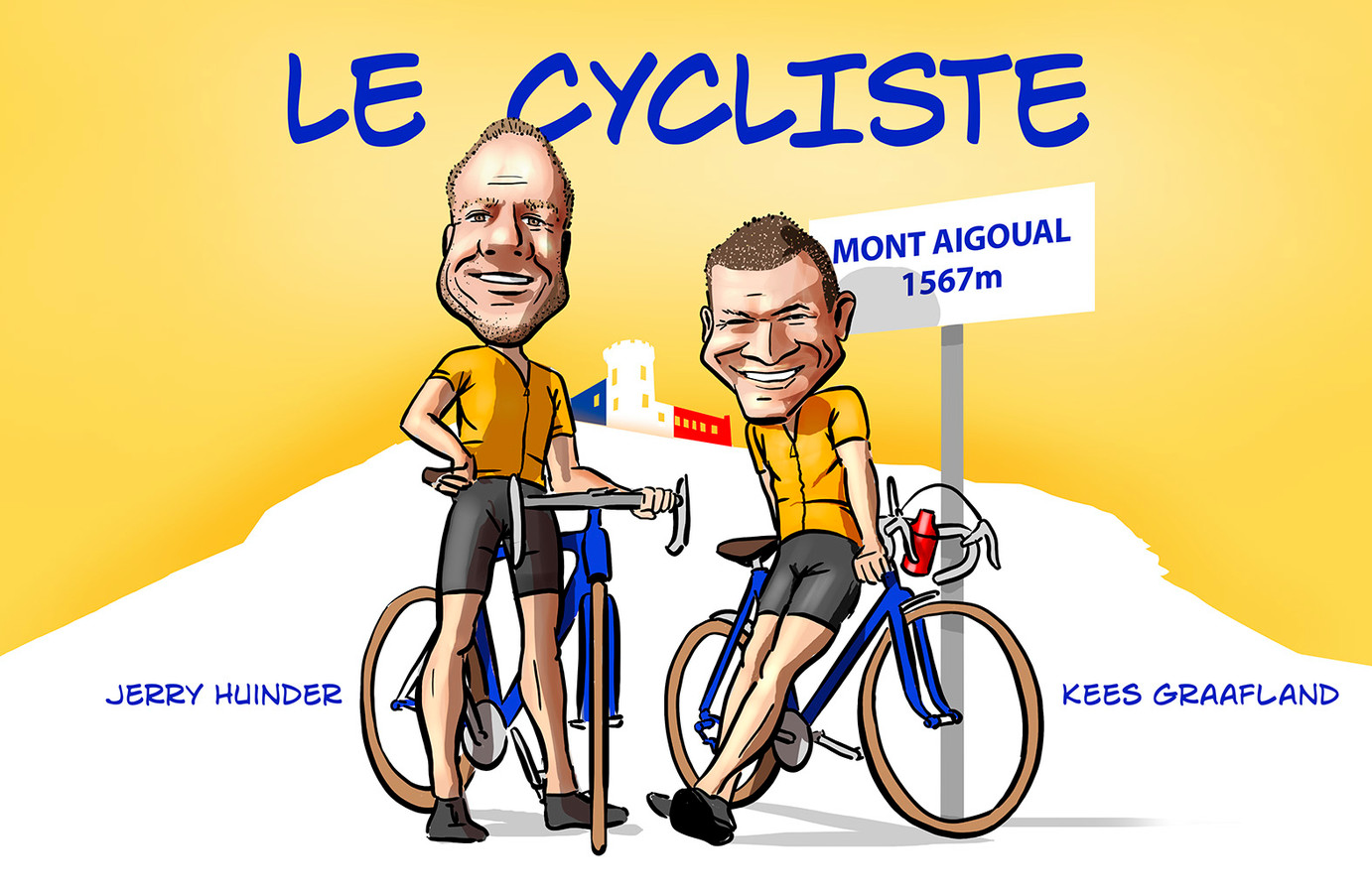 Jerry Huinder en Kees Graafland maken de nieuwe AD-podcast Le Cycliste.
