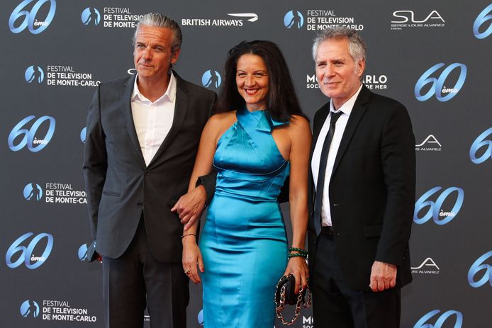 David Brecourt, sa compagne Alexandra Sarramona et Laurent Olmedo.