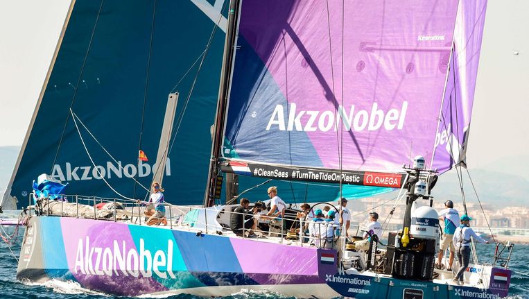De raceboot van AkzoNobel Beeld afp