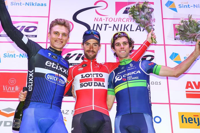 Thomas De Gendt won het na-Tourcriterium van Sint-Niklaas in 2016.