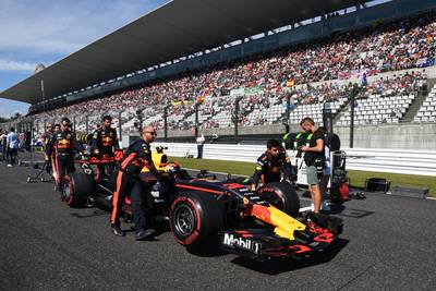 Gridstraffen Formule 1 versimpeld