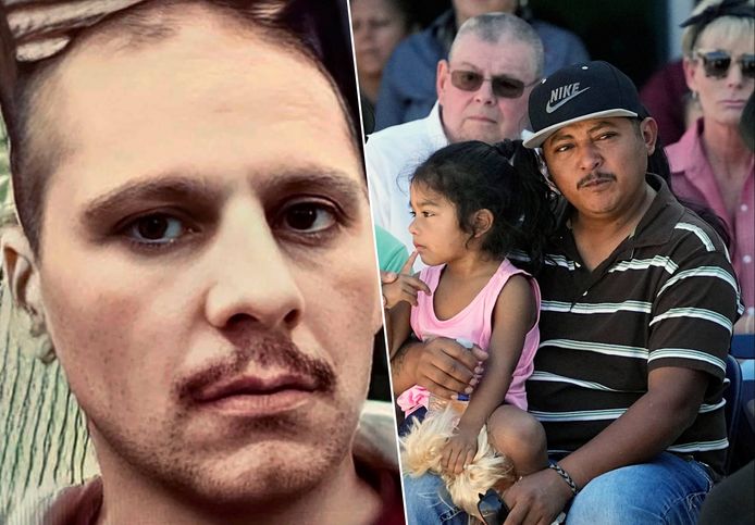 Francisco Oropeza (links) schoot vijf buren dood in Texas, waaronder vrouw en negenjarige zoon van Wilson Garcia (rechts). Garcia's tweejarige dochter (rechts) en één maand oude zoon overleefden het drama.