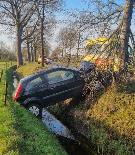 Automobiliste gewond bij eenzijdig ongeluk in Halle