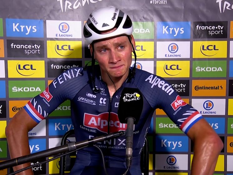 Emotionele Mathieu van der Poel: “Samen met opa op het podium als gele trui, het was de foto van mijn leven geweest”