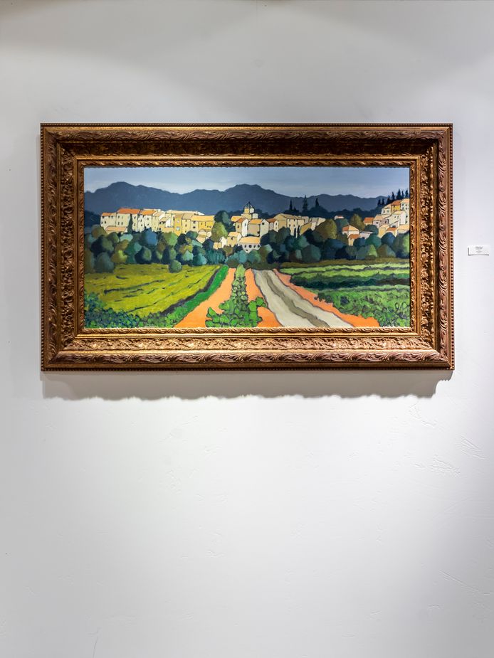 Carcès, Var 2010 van de Eindhovense kunstschilder Willem Bol.