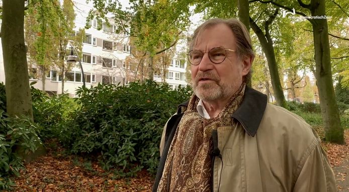 Beeld van Carlo Fiscalini in een campagnefilmpje van Nieuw Democratisch Zeist.