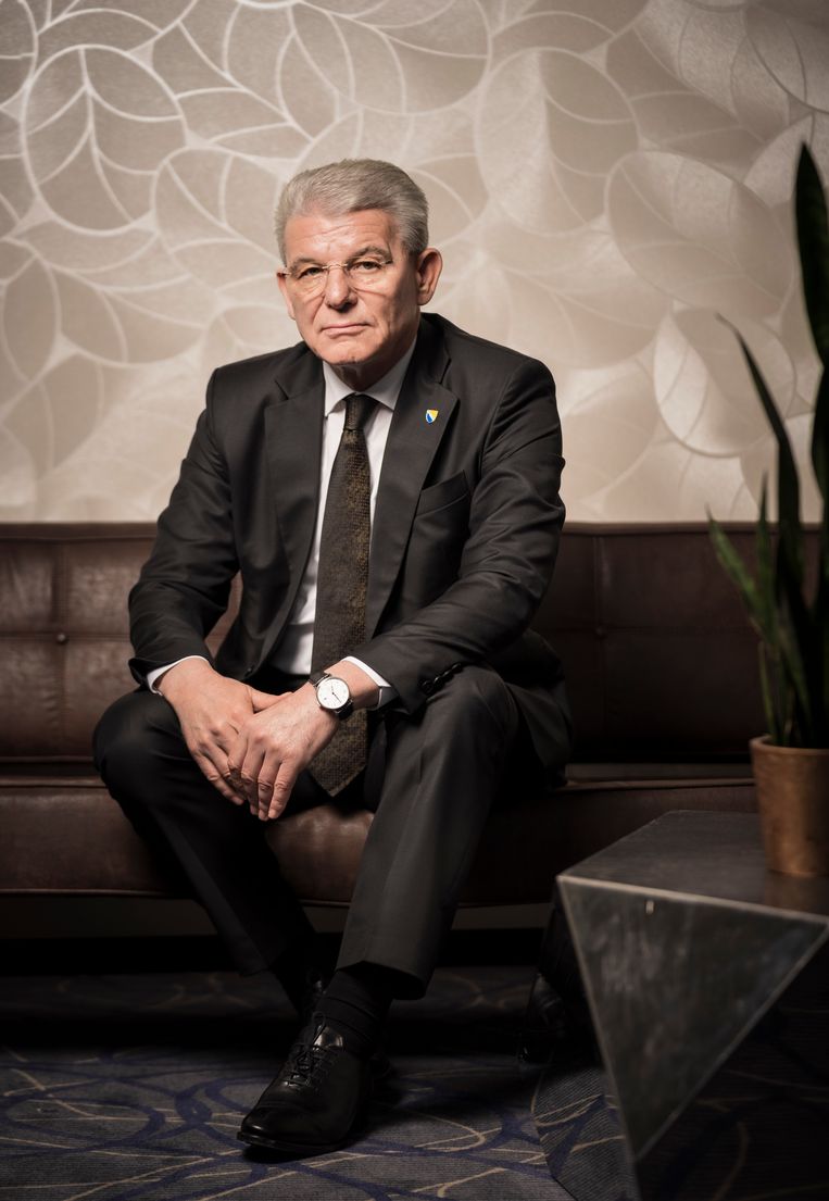 Šefik Džaferović:  'Bosnië-Herzegovina bepaalt zelf wat voor buitenlandse politiek we bedrijven. Rusland beslist dat niet.' Beeld Freek van den Bergh / de Volkskrant