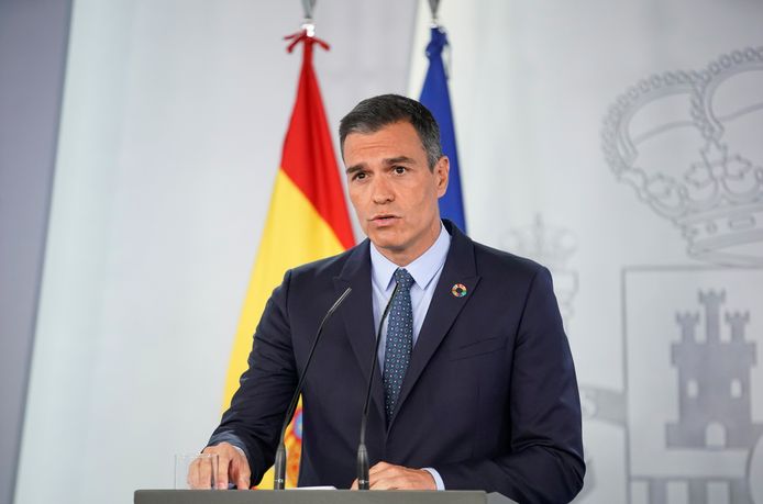 De Spaanse premier Pedro Sanchez.