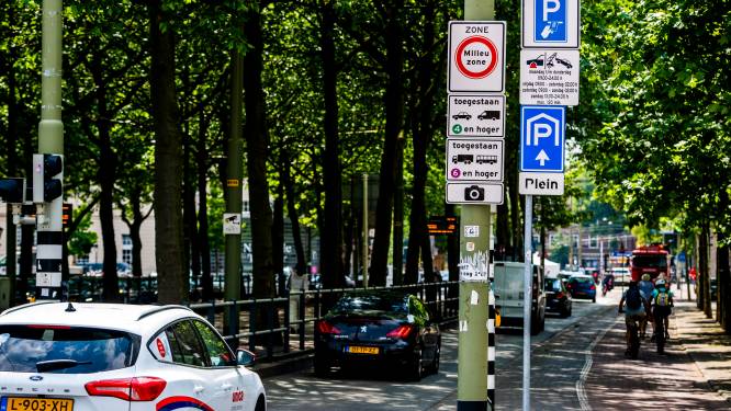Eigenaren van vervuilende auto’s raken bijna een miljoen euro kwijt aan boetes in Haagse milieuzone 