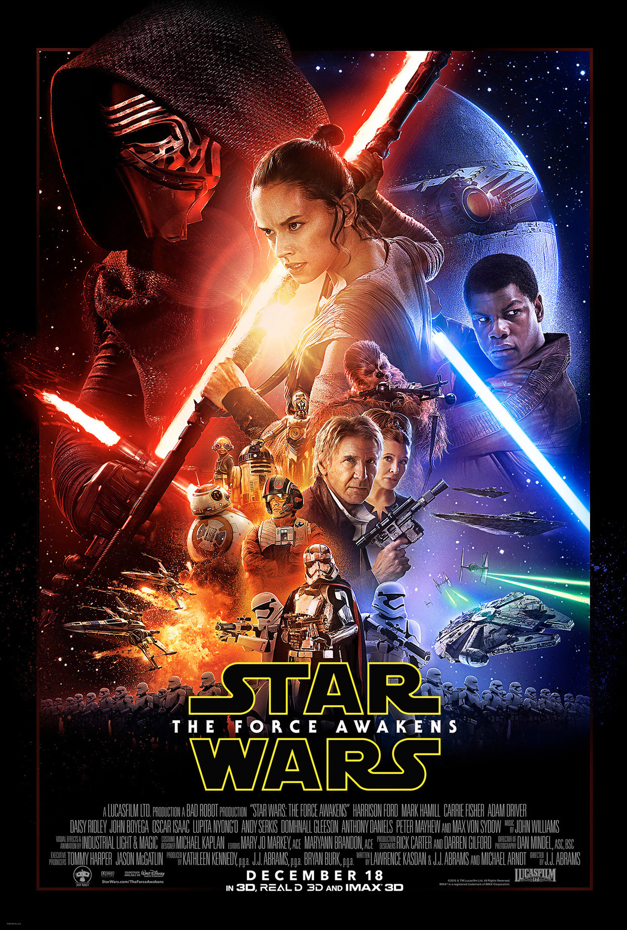 Met 'The Force Awakens' lijkt de 'Star Wars'-saga terug naar de bron te keren. Beeld Lucasfilm