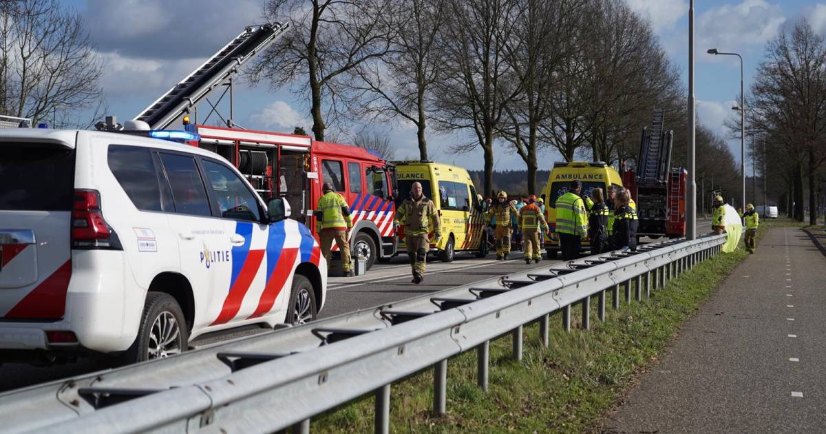 Ernstig ongeval in Beek: twee traumahelikopters opgeroepen.