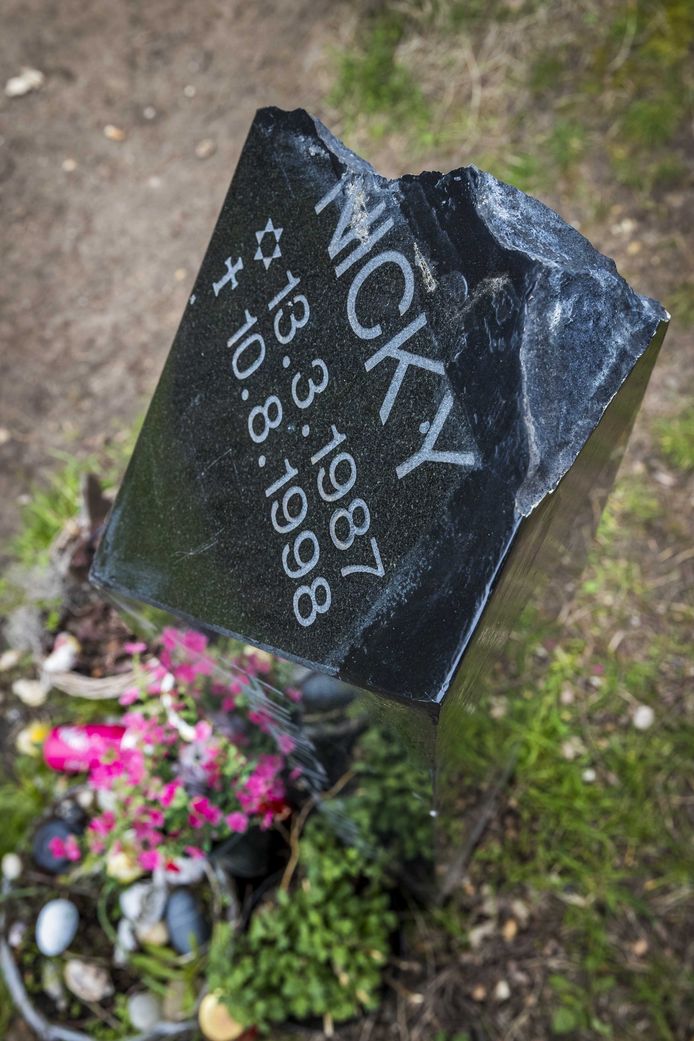 De gedenksteen voor Nicky Verstappen op de Brunssummerheide is opnieuw het doelwit geworden van vernieling.