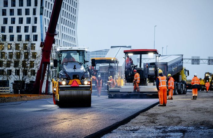 Wegwerkzaamheden.